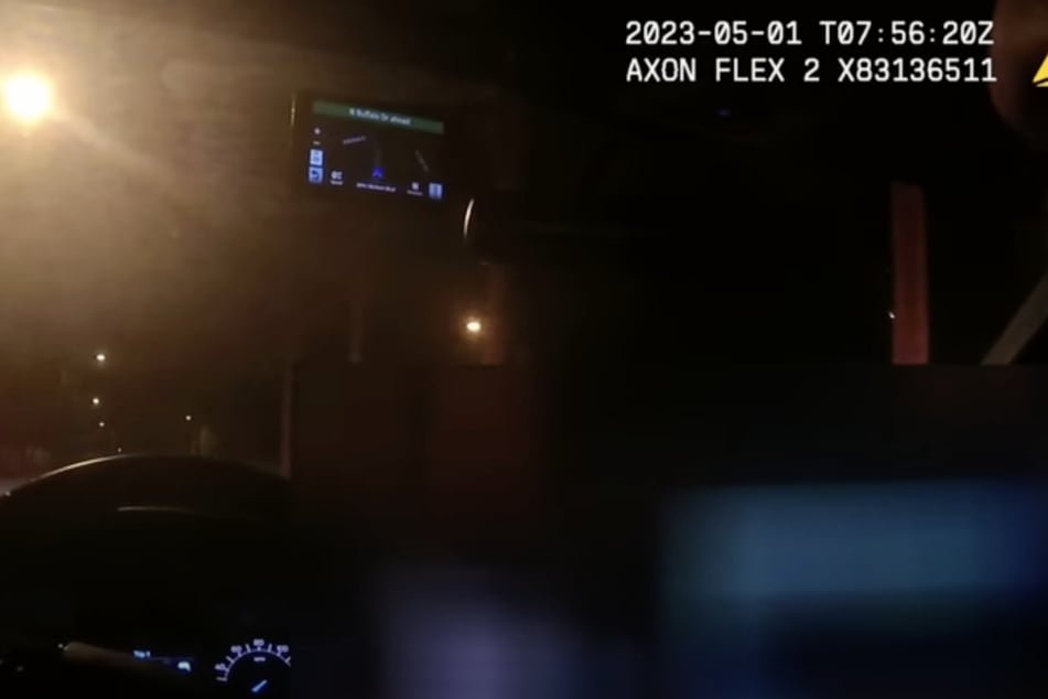 Footage released by the LVMPD features audio of a 911 call in which a resident describes seeing non-human beings in their backyard.