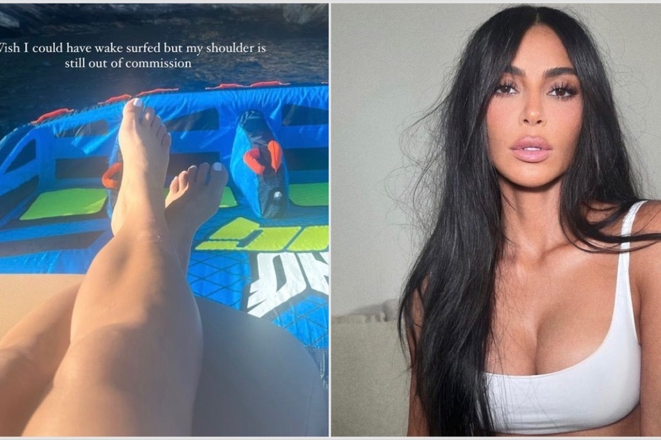Kim Kardashian says she's still "out of commission" after injury