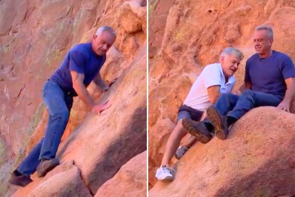 Robert F. Kennedy and Dr. Oz awkwardly scale mountain in cringe-worthy MAHA video