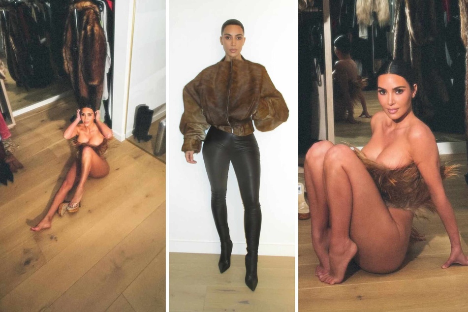 Kim Kardashian bares all! In a Thursday Instagram post captioned "fittings," the Kardashians star dropped stunning pics of some fascinating 'fits.