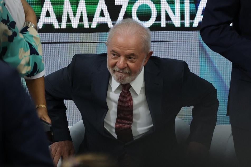 Brazilian president-elect Luiz Inácio Lula da Silva is pictured during a discussion about the Amazon Forest at the COP27 climate conference in Sharm el-Sheikh, Egypt, on November 16, 2022.