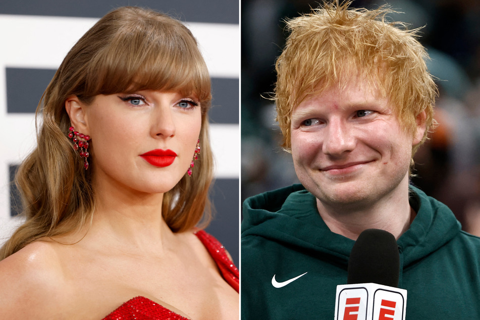 Ed Sheeran (r.) has shared an adorable update on his longtime friendship with fellow musician Taylor Swift!