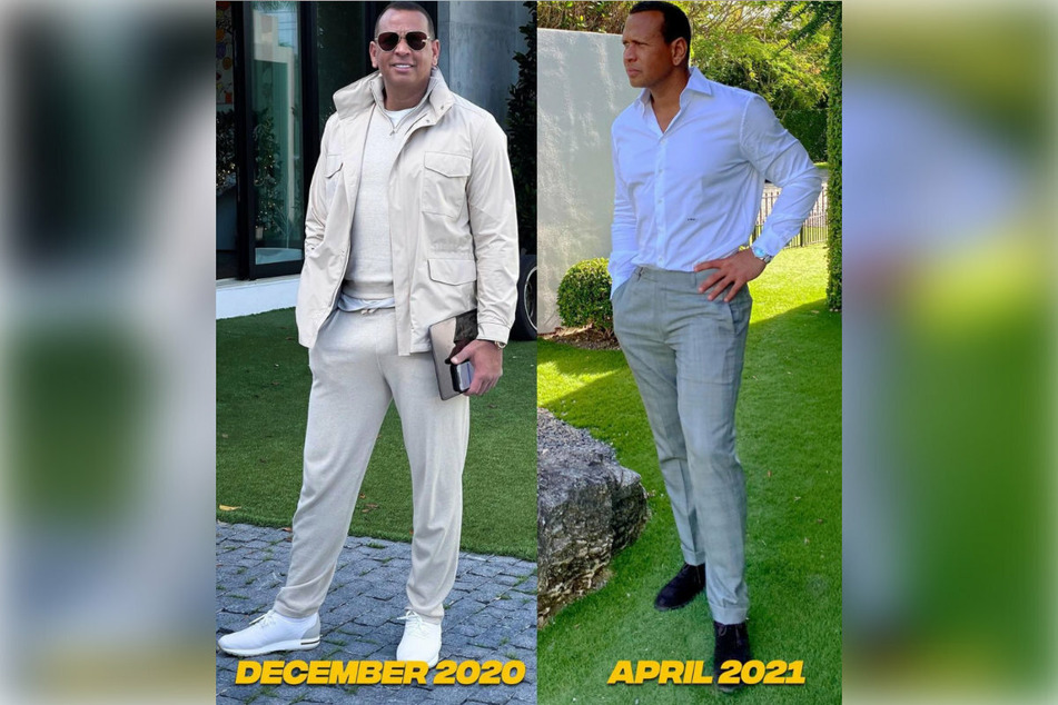 Alex Rodriguez showed off his impressive fitness gains.