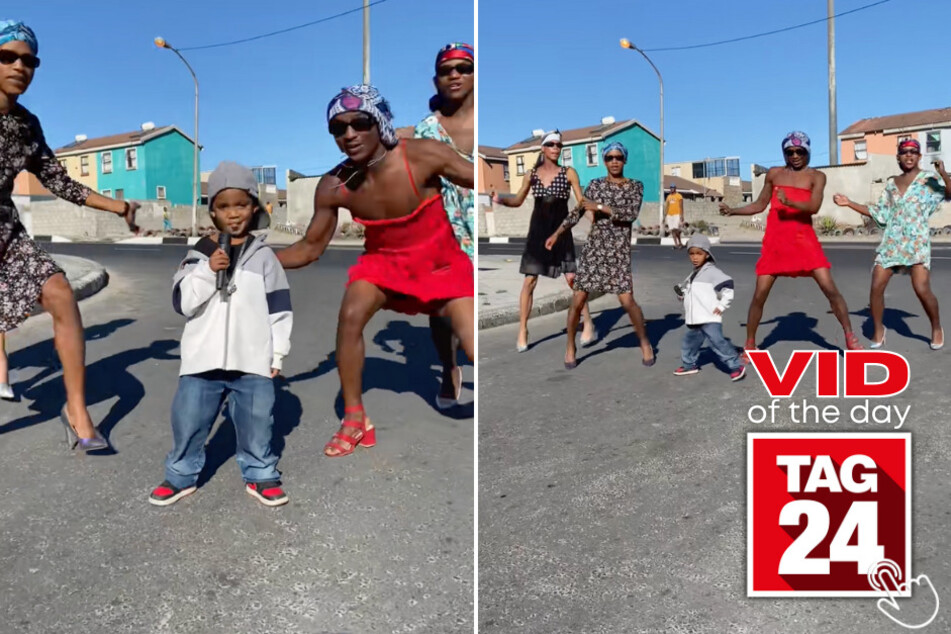 Today's Viral Video of the Day features a little boy who performed Kendrick Lamar's Super Bowl halftime dance routine with his buds on TikTok.