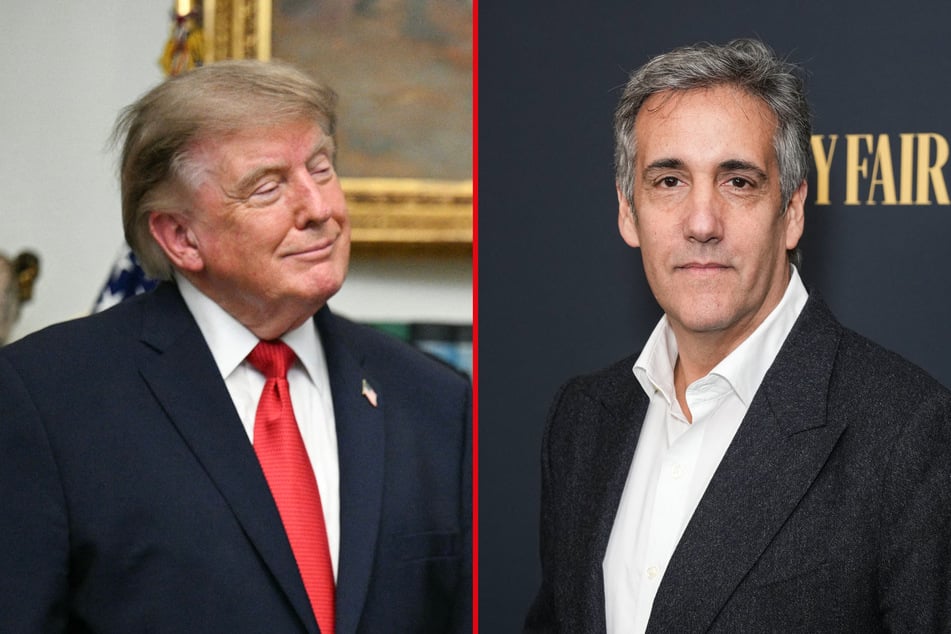 President Donald Trump (l) sat down for a friendly and at times fawning interview with his former adversary, Michael Cohen (r).
