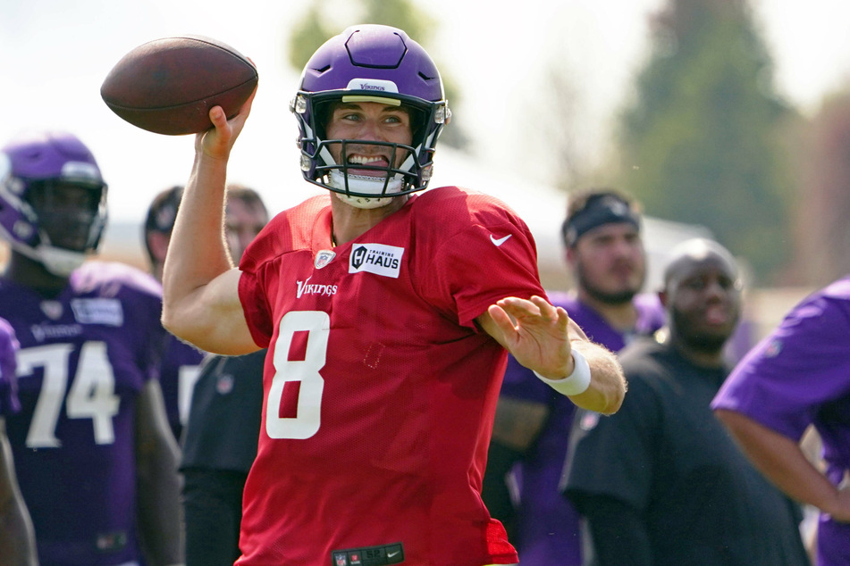 Vikings quarterback Kirk Cousins at his team's summer training camp.