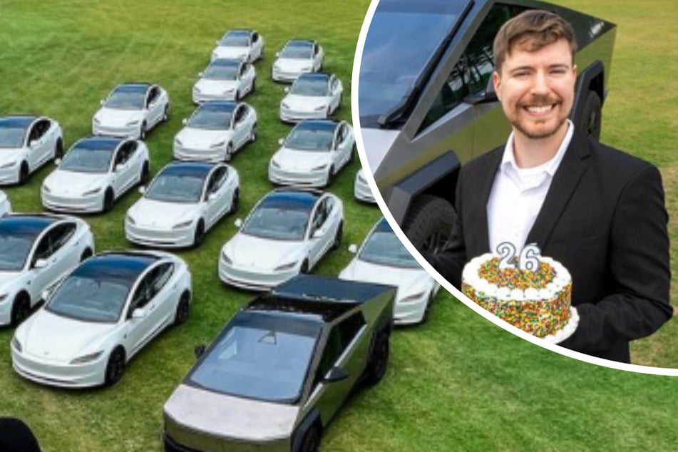 MrBeast raffles off dozens of Teslas in celebration of his birthday!