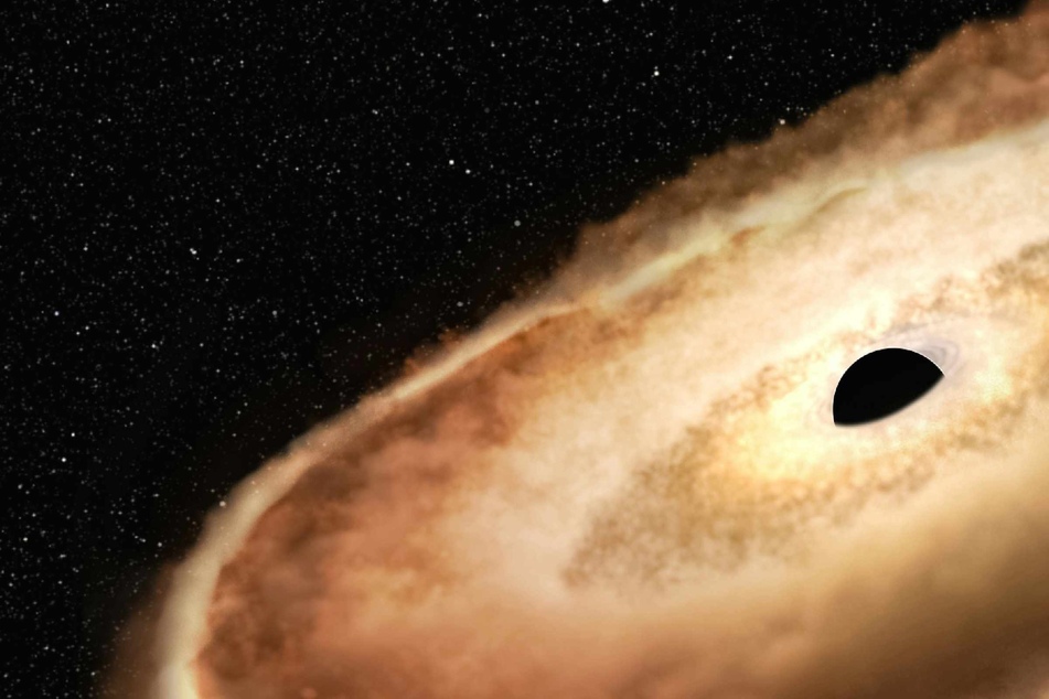 Massive black hole is "waking up" in Virgo constellation