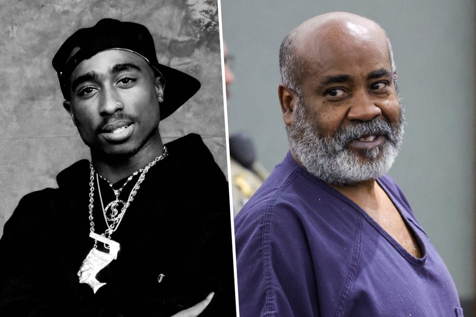 Duane "Keefe D" Davis (r) has pleaded not guilty to murder charges over the 1996 killing of Tupac Shakur.