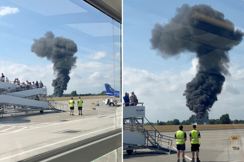 London regional airport closed after plane crash: "There was a big fireball"