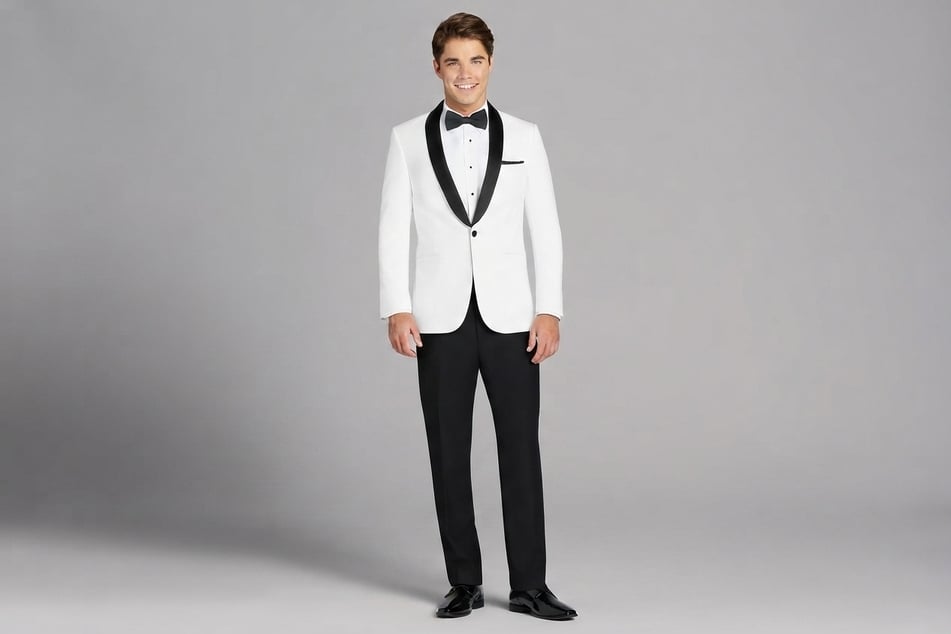 Calvin Klein White Dinner Jacket Tux (2-6 pcs)
