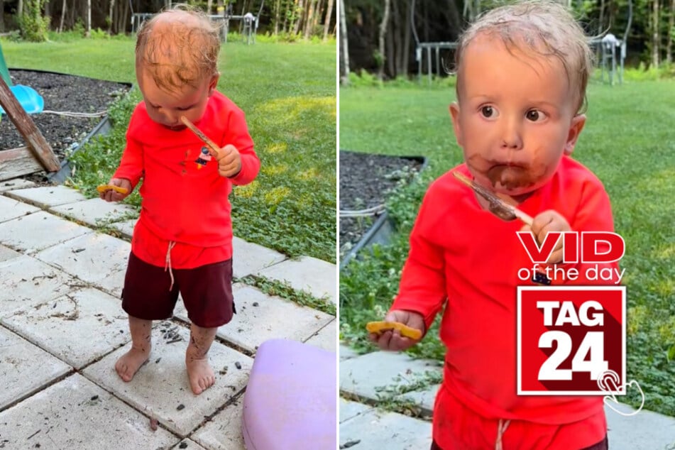 Viral Video of the Day for September 1, 2025: Chocolate-covered boy has TikTok laughing