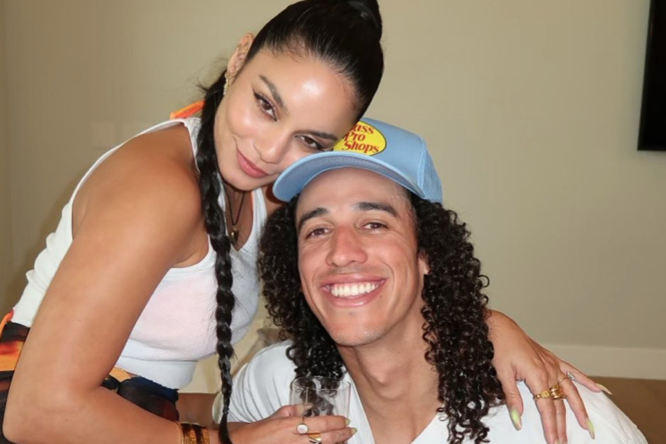 Vanessa Hudgens is said to be off the market as reports confirm that she has married her fiancé,Cole Tucker (r).
