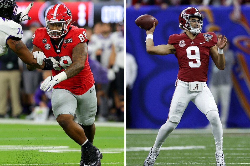 Jalen Carter (l) and Bryce Young are reportedly set to miss out on this year's NFL Combine training.