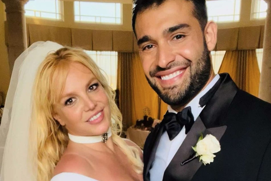 Sam Asghari (r) said he was "blessed" to have fallen in love with Britney Spears (l) during their relationship and eventual marriage.