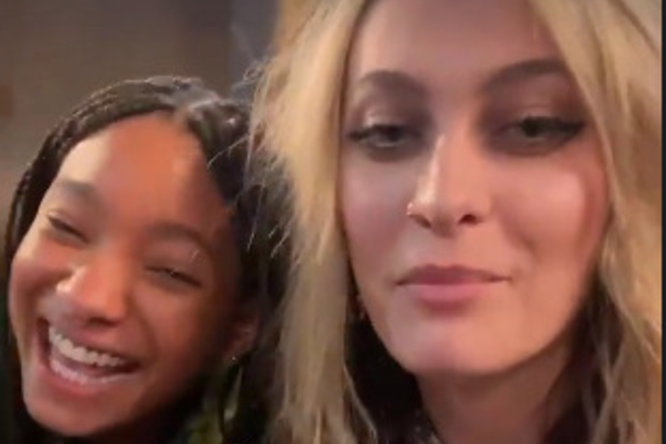 Willow Smith (l.) and Paris Jackson after their interview on Red Table Talk.