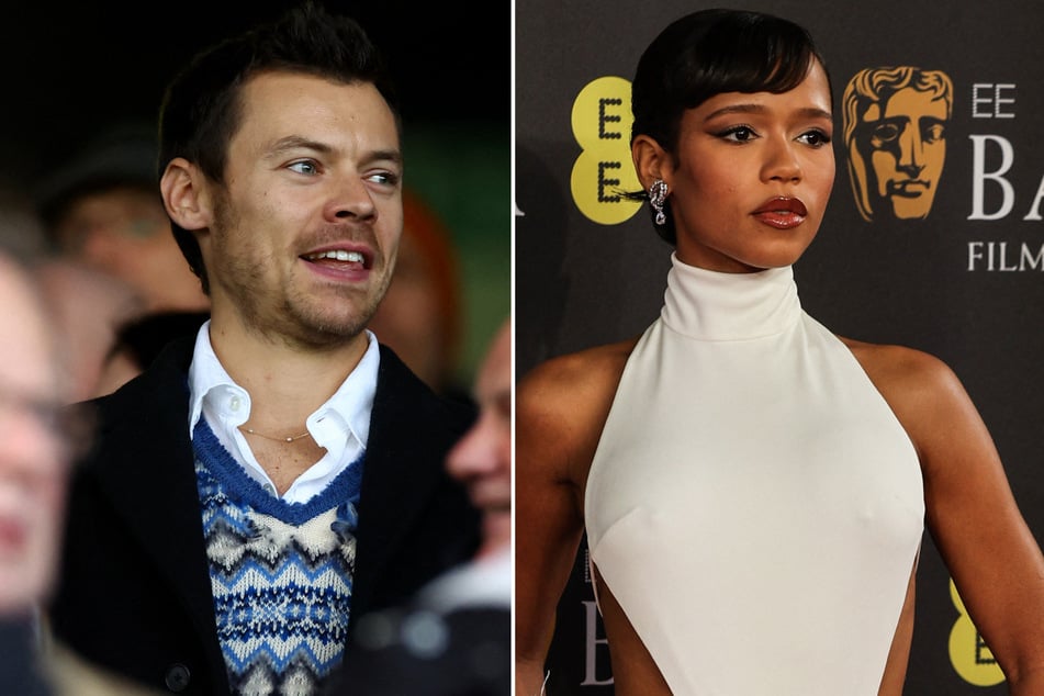 Harry Styles (l.) is reportedly considering getting married and starting a family with his rumored girlfriend, Taylor Russell.