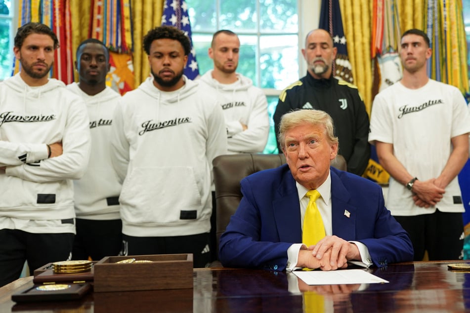 Trump ropes Juventus players into anti-trans rant during excruciating White House visit
