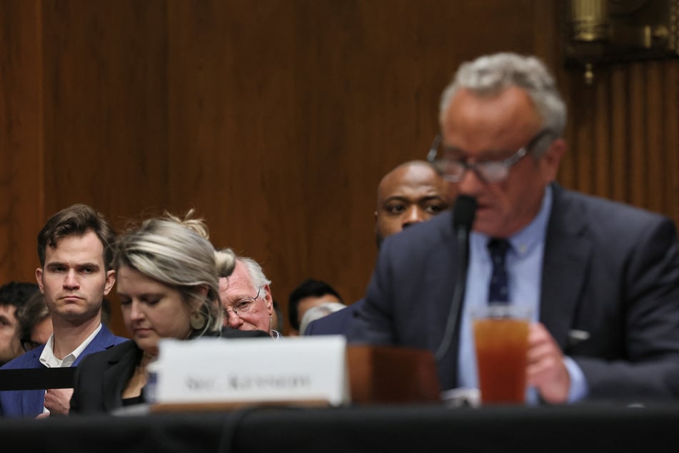 Cohen staged his protest as Health Secretary  Robert F. Kennedy Jr. was giving testimony about brutal cuts to his department's budget.