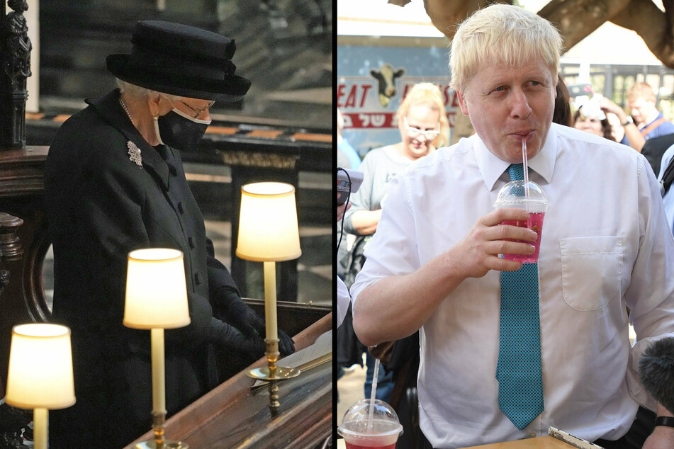 Party PM Boris Johnson apologizes to Queen for booze-fest before Prince Philip's funeral