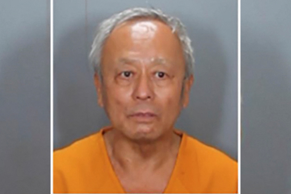 David Chou (68) of Las Vegas in a police booking photo.