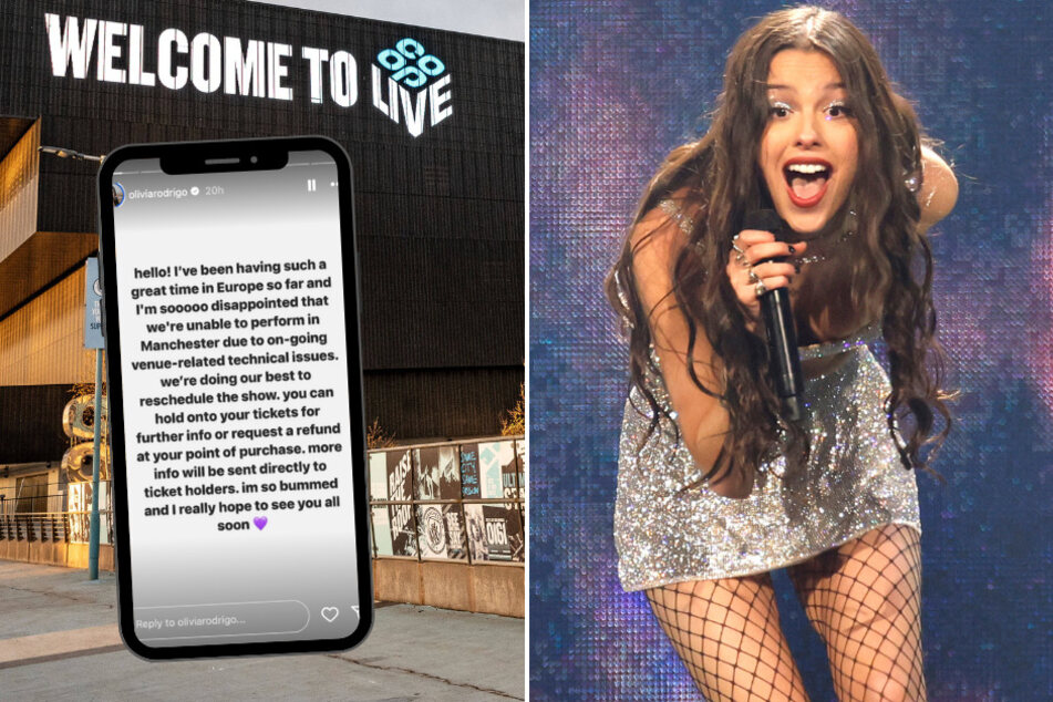 Olivia Rodrigo (r.) was forced to reschedule two of her GUTS World Tour dates due to a venue's technical issues.