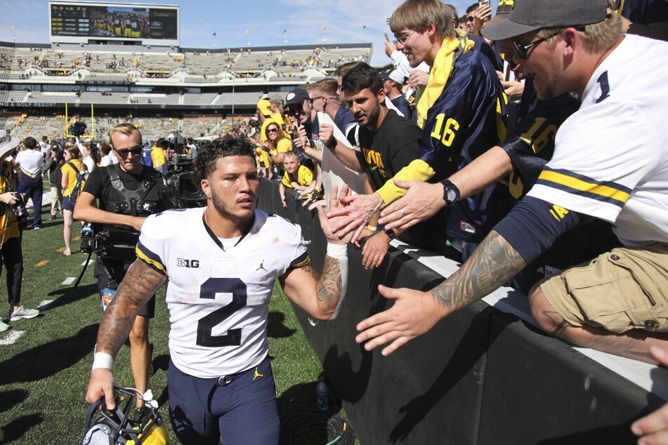Fourth-year senior Blake Corum ranks as one of the highest paid college athletes and football players in the nation.