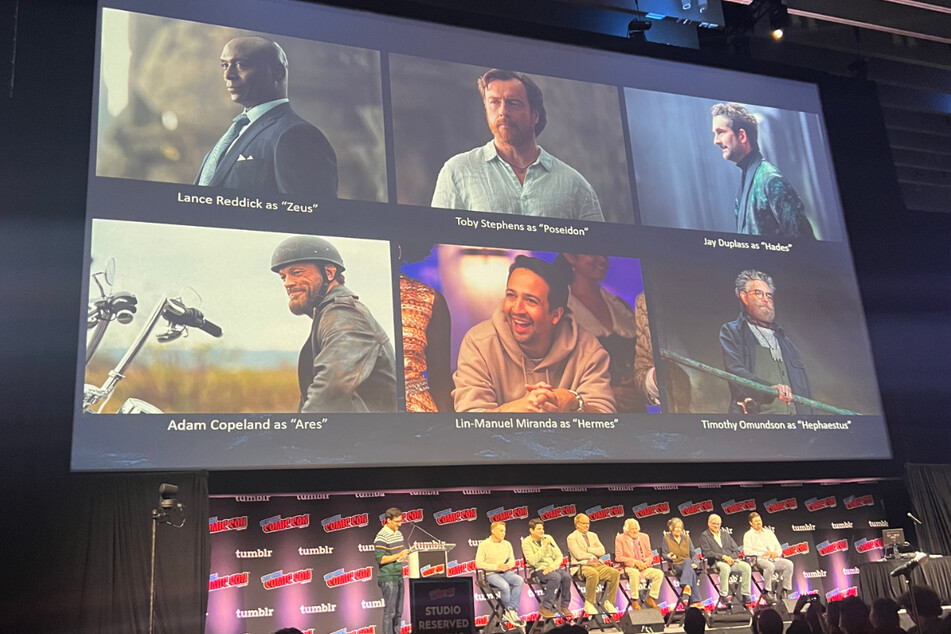 The Percy Jackson production team revealed the first look at several of the big names joining the TV show in supporting roles.
