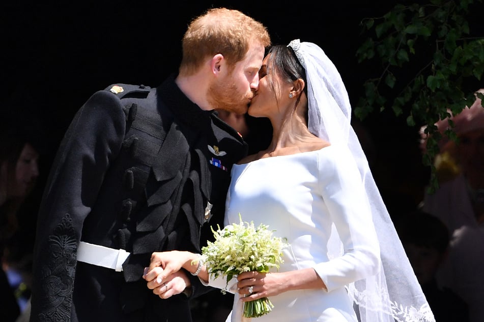 Meghan Markle (r.) and Prince Harry (l.) tied the knot in May of 2018.