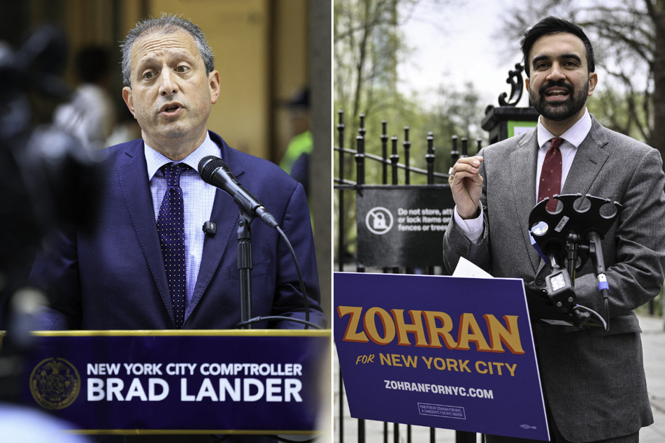 New York City mayoral candidates Brad Lander (l.) and Zohran Mamdani have cross-endorsed each other ahead of the Democratic primary.