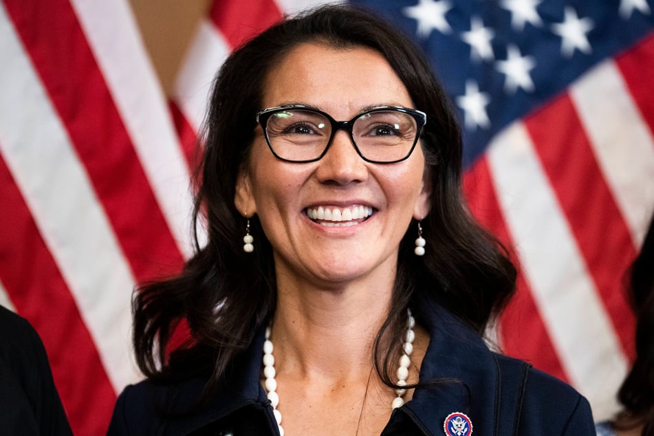 Rep. Mary Peltola participates in a swearing-in ceremony in the US Capitol on September 13, 2022. Peltola's campaign denied being involved in the alleged recruitment scheme.
