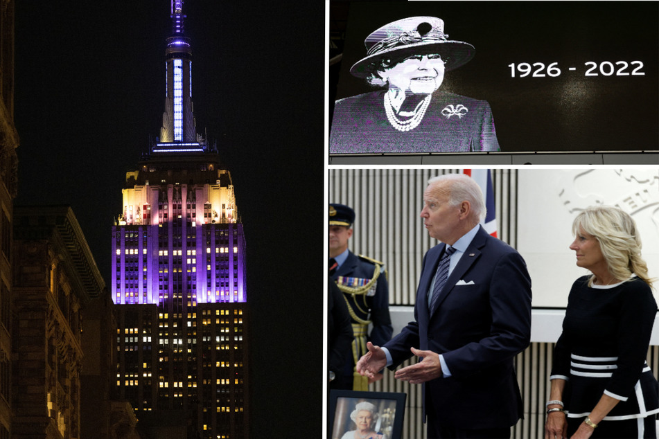 US leaders and landmarks pay tribute to Queen Elizabeth II's passing