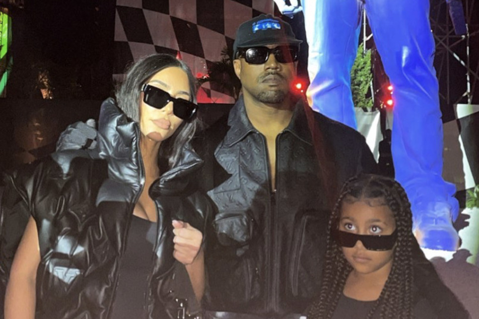 On Tuesday, Kim Kardashian and Kanye West attended Virgil Abloh's final Louis Vuitton show with their daughter, North West.