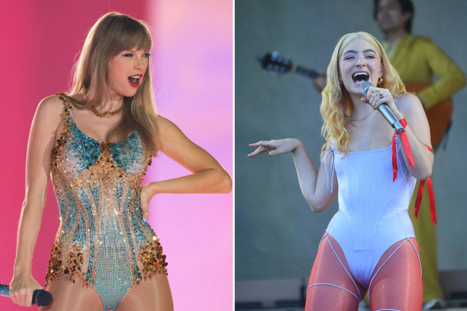 Lorde (r.) shared a past text conversation with Taylor Swift to celebrate the six-year anniversary of her hit album, Melodrama.