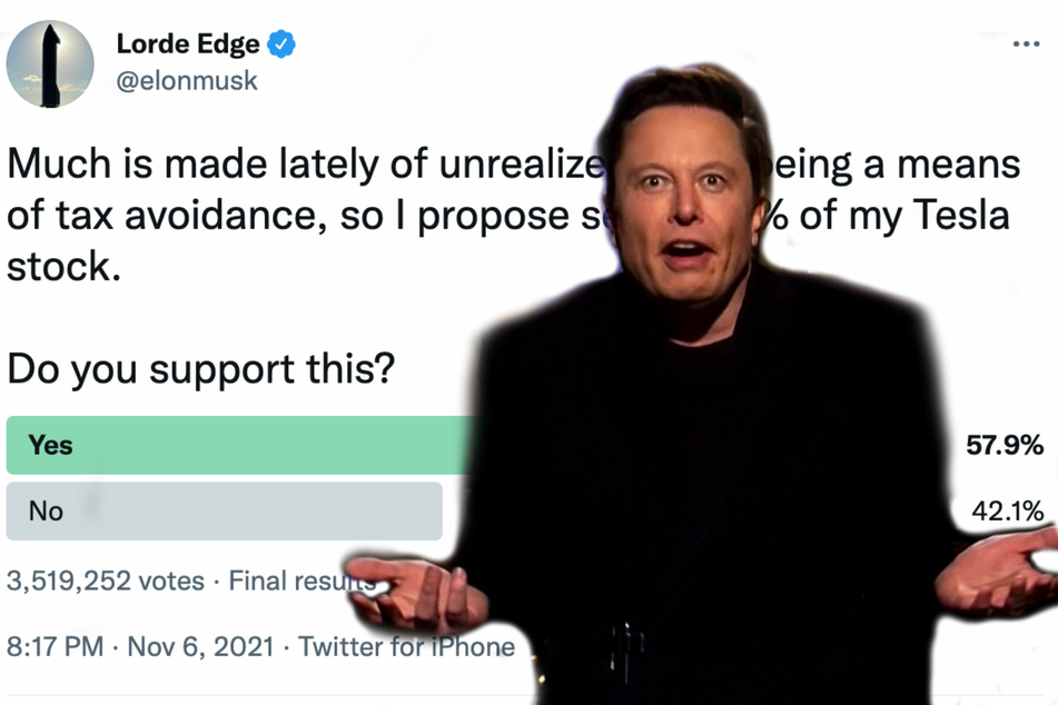 Elon Musk polls Twitter followers to decide if he should sell Tesla shares