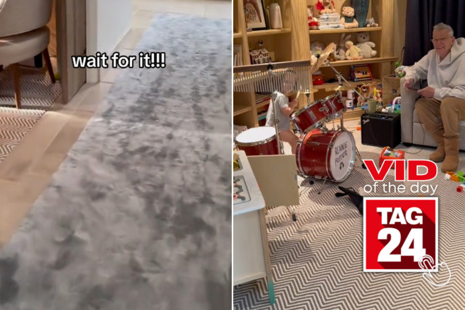Viral Video of the Day for January 7, 2024: Toddler shows off incredible drum skills to celeb parents