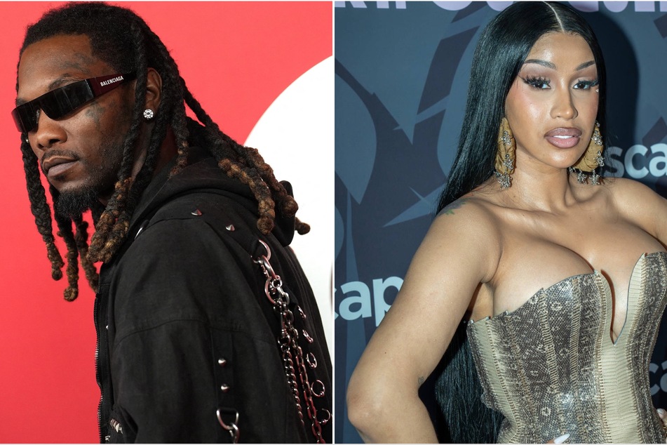 Offset (l.) has quietly deleted his Instagram page amid his drama with his estranged wife, Cardi B.