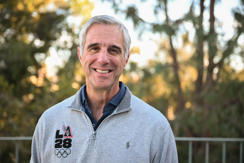 Reynold Hoover, LA28 Chief Executive Officer, poses for a portrait after an LA28 and International Olympic Committee (IOC) press conference at the University of California Los Angeles campus (UCLA) in Los Angeles, on November 14, 2024.