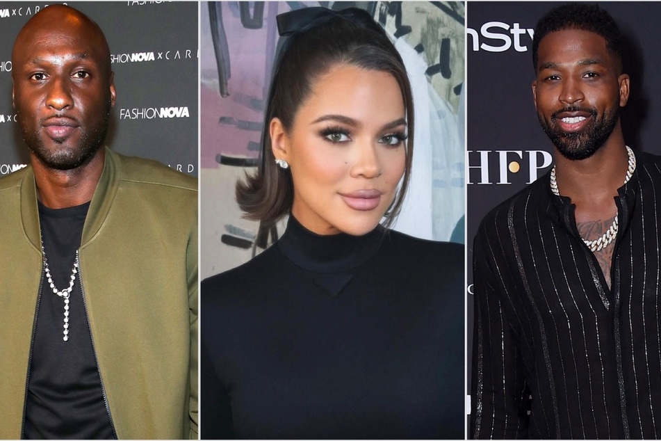 Khloé Kardashian (c.) reveals she's fed up with being nice towards her exes Lamar Odom (l.) and Tristan Thompson.
