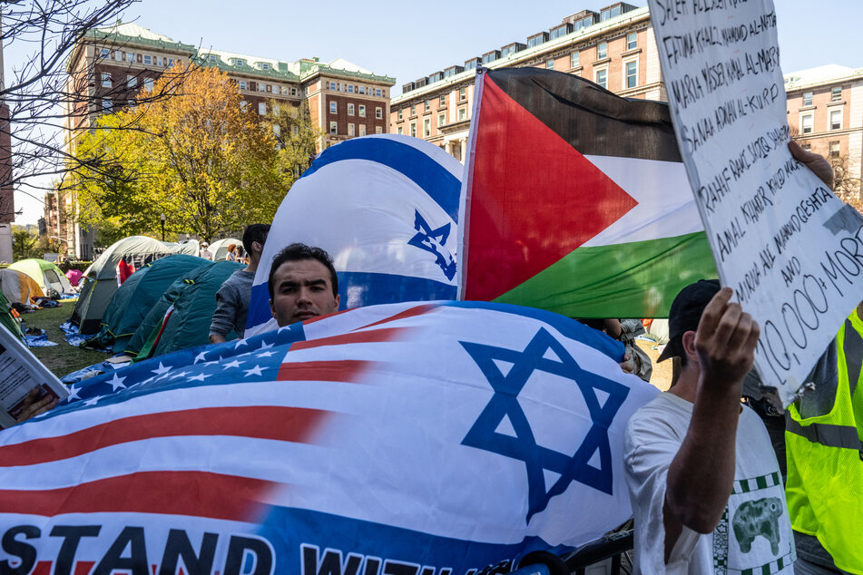 Columbia University has moved all classes online amid the unrest on campus.