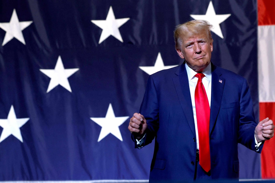 Donald Trump spoke at the Georgia state GOP convention at the Columbus Convention and Trade Center on Saturday in Columbus, Georgia, following his federal indictment.