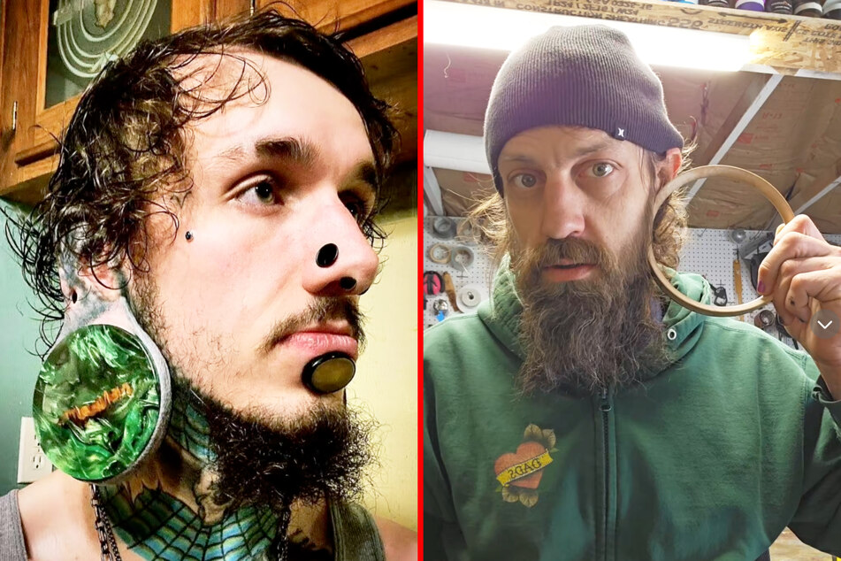 Oregon woodworker makes insanely large flesh tunnels for extreme body mod fans