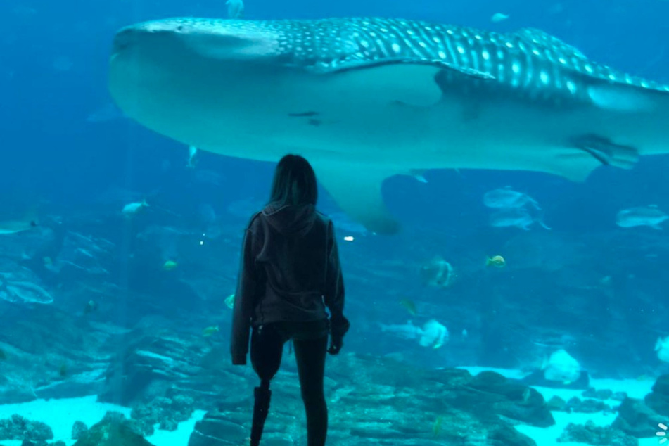 Despite the brutal attack, Paige Winters is not scared of the giant creatures.