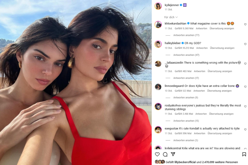 Kylie Jenner (r.) and Kendall Jenner (l.) often appear together on Instagram.