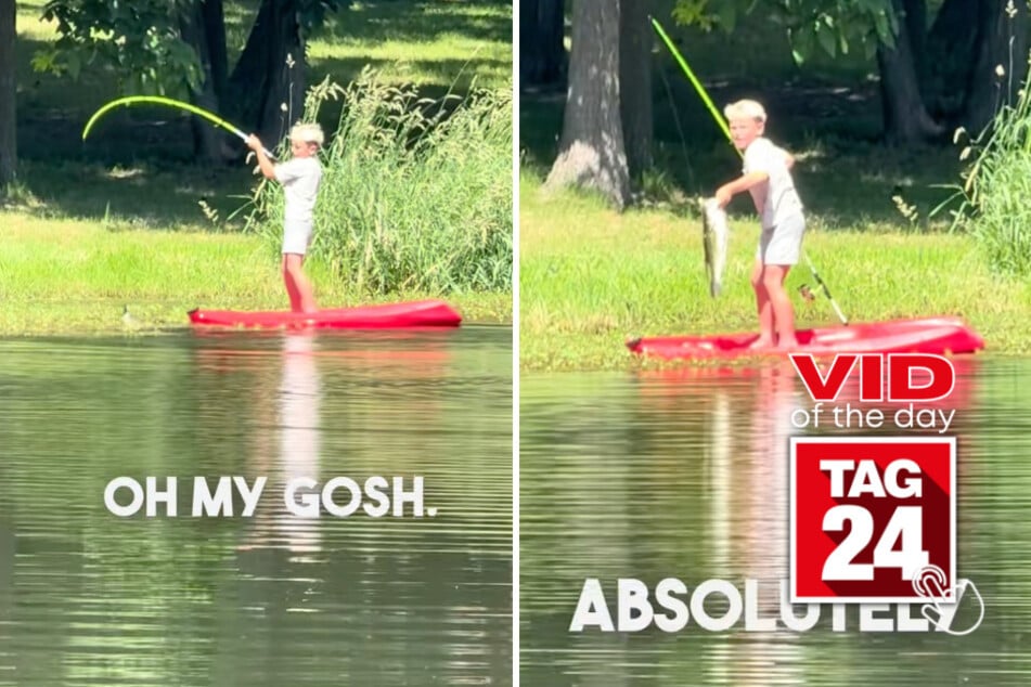 Viral Video of the Day for June 20, 2026: Little boy reels in "monster" fish and bursts into tears!