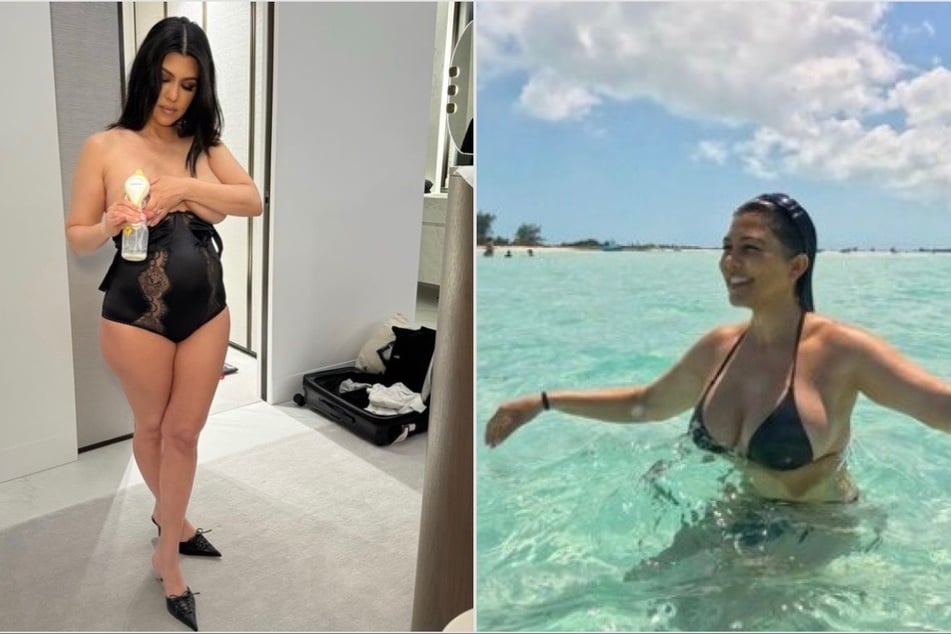 Kourtney Kardashian urges new moms to be "kind" in postpartum update