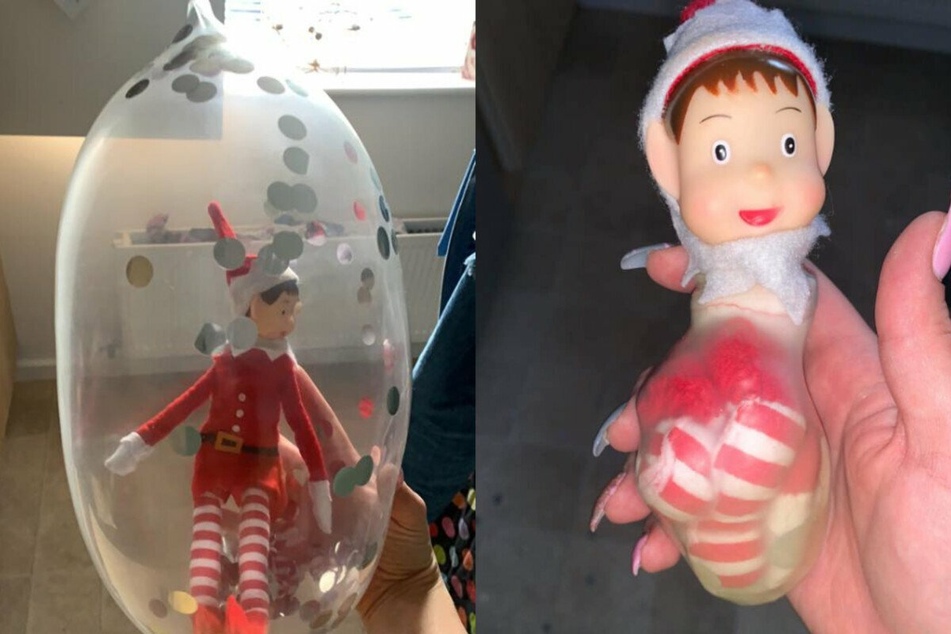 This Elf on the Shelf is spending quarantine in a condom