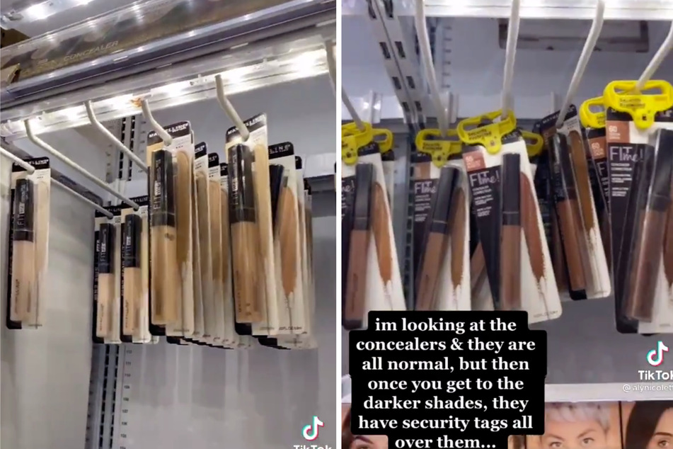 Alyson was left speechless as she walked down the makeup aisle.