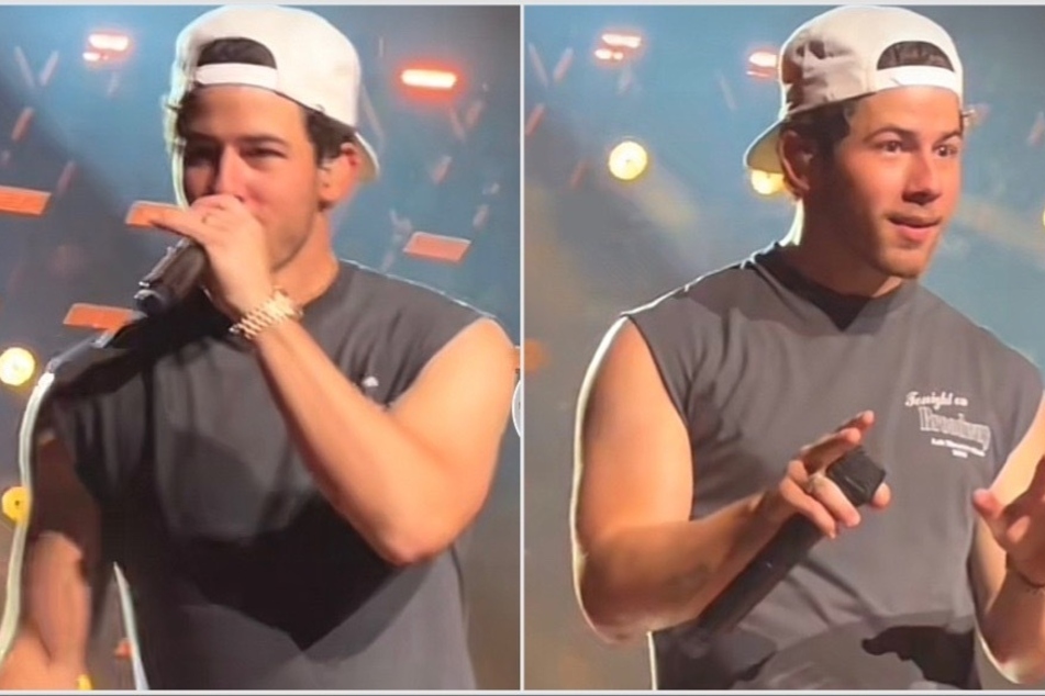 Nick Jonas and the Jonas Brothers were the latest artists to be hit with items throw by fans during their Sacramento concert.