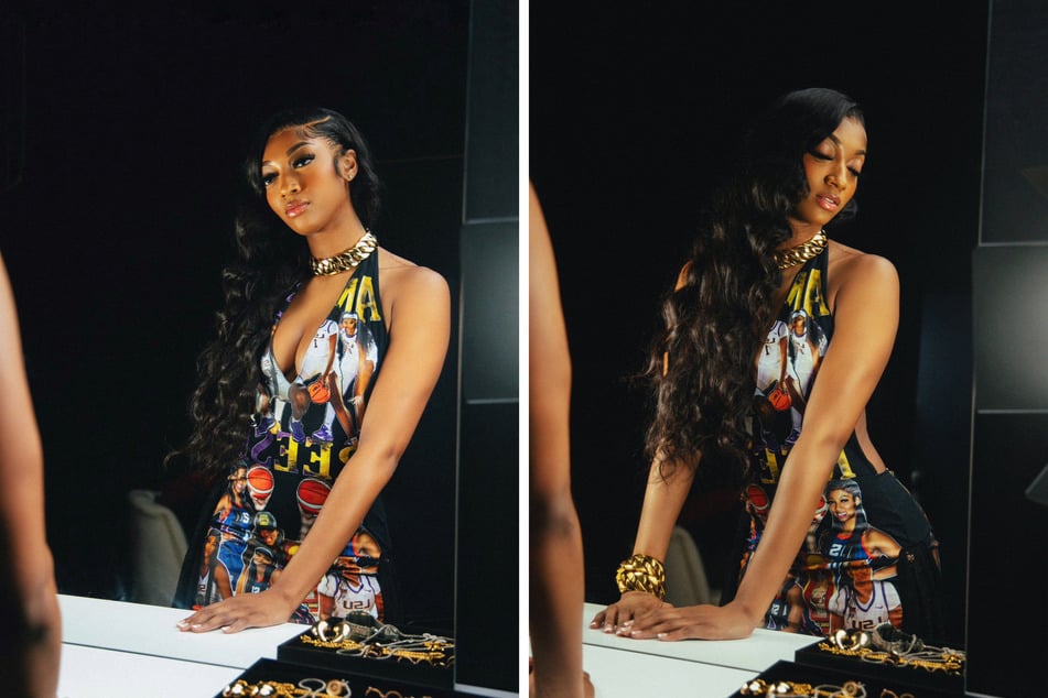 Angel Reese went all out for her 22nd birthda, showcasing her distinctive style in a custom Kellie Ford dress that made waves on social media.